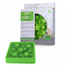 EatSlowLiveLongerStarGreenXS