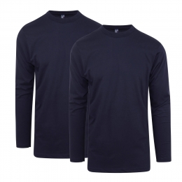 AlanRedLongsleeveT-shirtVirginia2PackRondeHalsNavyL