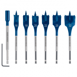 Bosch2608900334EXPERT7-deligeSpeedborensetSelfCutSpeed-161820222532mm