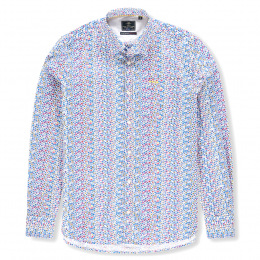 OverhemdTamakiPrintBlauwL