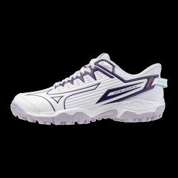 MizunoWAVELYNX2JRHockeyschoenenWitVioletIndigoCamelliaRosJuniorMaat36