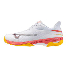 MizunoWAVEEXCEEDCOURTACTennisschoenenWitCalypsoCoralCitrusHerenMaat43
