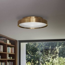 OluceplafondlampBerlin50cmmessingkleuriggeanodiseerd