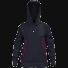 MizunoAthleticsHoodieBaritoneBlauwDarkPaarsDamesMaatXS