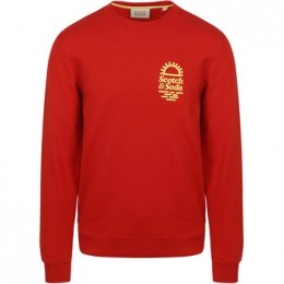 SweaterScotchampSodaSweaterPrintRood