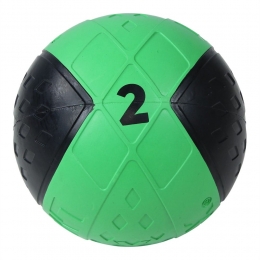 LifemaxxLMXMedicijnBal-MedicineBall-2kg-ZwartGroen