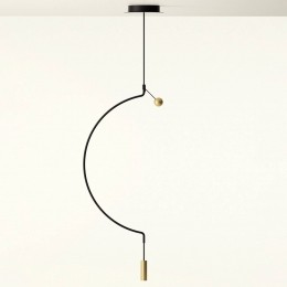AxoLightAxolightLiaisonM1hanglampzwartgoud46cm