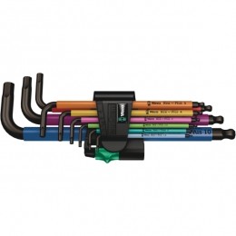 Wera05073593001950SPKL9SMNSB9DeligeHex-plusMulticolourInbussleutel-15-10mm
