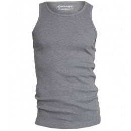 GarageSinglet1-packSemiBodyFitRondeHalsGrijsMelM