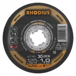 Rhodius211347ALPHAlineIXT70Doorslijpschijf-X-LOCK-125X10X222325st