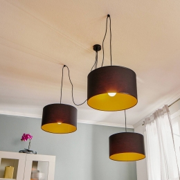 EMIBIGLIGHTINGHanglampRoto3inzwartkappenbinnenkantgoud