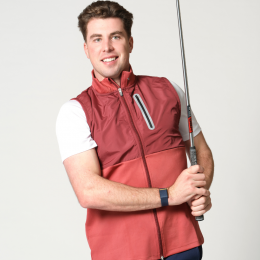 MizunoMelangeReflectGiletBurgundyHerenMaatXXL