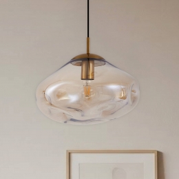 LindbyhanglampLeliaamberglas35cm