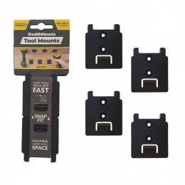 StealthMountsTM-DW18-BLK-4MachinehouderVoorDeWALTXR-Zwart-4-pack