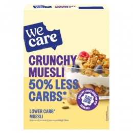 3xWeCareLowerCarbCrunchyMuesli325gr