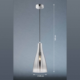 FISCHERHONSELHanglampZealchroommirrored-clear23cm