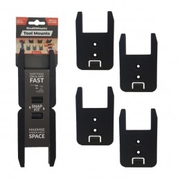 StealthMountsTM-AR18-BLK-4GereedschapshoudersVoorAEGRidgid-Zwart-4Stuks