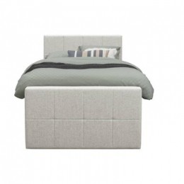 BoxspringmetvoetbordLivgeblokt-ecru-120x200cm-vierkantepoot-LeenBakker