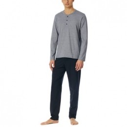 SchiesserCasualEssentialsLongPyjamaButtonActie