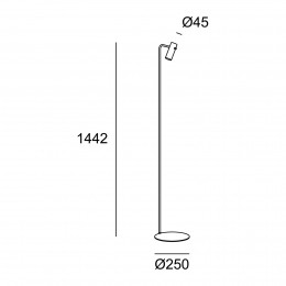 LEDS-C4NudeSingleCurvedvloerlampgrijszwart