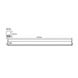LEDVANCEBattenLEDmeubelverlichting60cm3000K