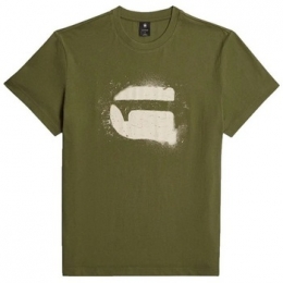 T-shirtKorteMouwG-StarRawD26833D101SPRAYGLOGORT
