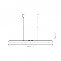 UMAGELEDhanglampHazelBranchwitmessing150cm