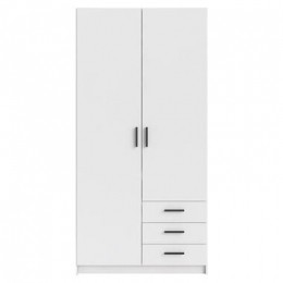 KledingkastSprint2-deurs-wit-200x985x50cm-LeenBakker