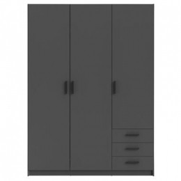 KledingkastSprint3-deurs-antracietkleur-200x147x50cm-LeenBakker