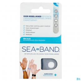 SeaBandVolwassenenAnti-misselijkheidArmbandGrijs2Stuks