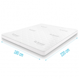 TopdekmatrastraagschuimTencelDeluxe180x220dikte11cm