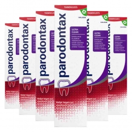 6xParodontaxTandpastabijBloedendTandvleesUltraClean75ml