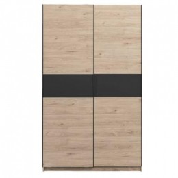 SchuifdeurkastGenua-eikenkleurantraciet-204x122x60cm-LeenBakker