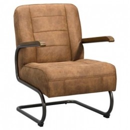 FauteuilIvar-stof-cognac-LeenBakker