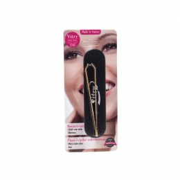 EpileerpincetKrabSchuinInoxVerguld