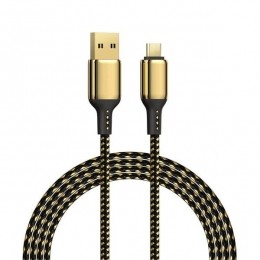 MicroUSBKabel-Snellader-12meter-Goud