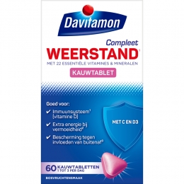 GratisVerzending4xDavitamonCompleetWeerstandBosvruchten60kauwtabletten
