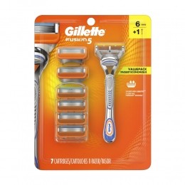 GilletteScheermesFusion5houder6mesjes1set