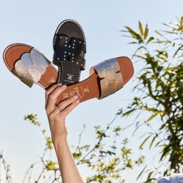 OhMySandalsSlipperszwartLeer