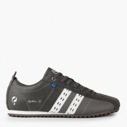 HerenSneakerTyphoonSPMiddengrijsKoningsblauwWit