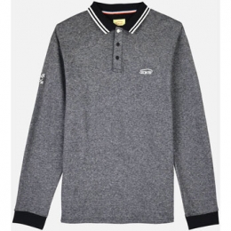 PoloShirtKorteMouwOxbowPoloshirtmetinterlocktextuurenlangemouwenNAVAL