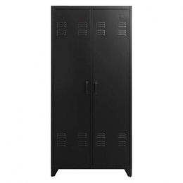 KledingkastMick2-deurs-antraciet-180x85x50cm-LeenBakker