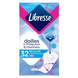15xLibresseRegularInlegkruisjesDeoFresh32stuks