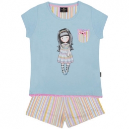PyjamasnachthemdenAdmasPyjamashortt-shirtAndAllThingsNiceSantoroblauw