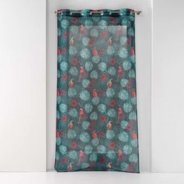 VitragesDouceurdintrieurPANNEAUAOEILLETS140x240CMVOILESABLEIMPRIMECARACASBLEU