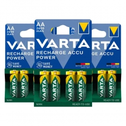3xVartaRechargeAccuPowerAA2600mAhBlister4stuks