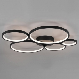 TrioLightingLEDplafondlampRondomatzwart