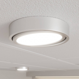 PriosUvanLEDplafondlampdraaibaarrondchroom