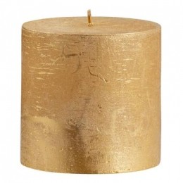 Stompkaarsrustiek-goudkleur-10x10cm-LeenBakker