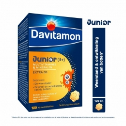 DavitamonJuniorMultivitamineVruchtensmaak120Kauwtabletten